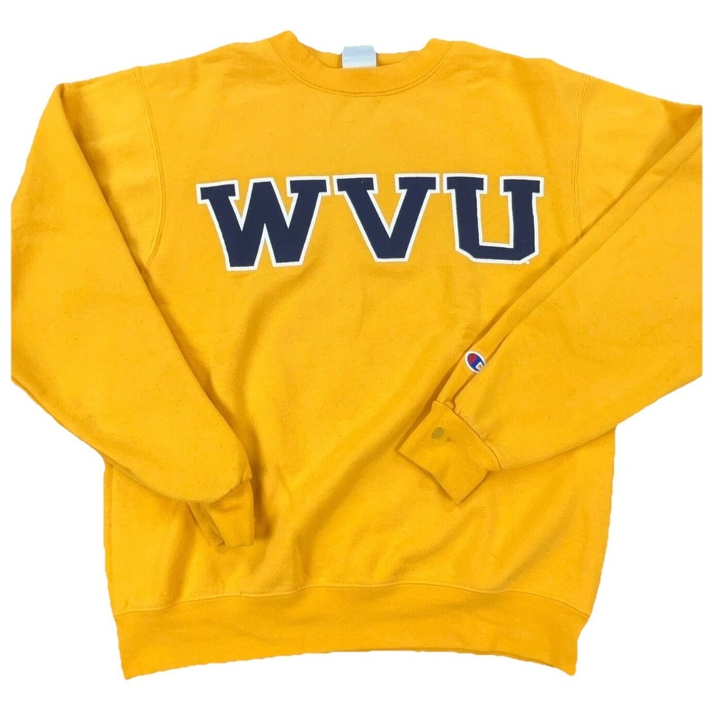 West Virginia Mountaineers Sweatshirt Men Small WVU Crew Neck Sweater Y2K 00s S*
